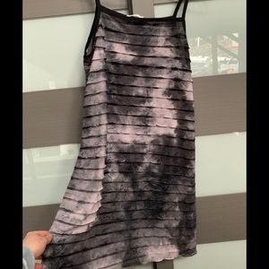 BNWT Drama Queen Black +Light Purple Tie Dye Dress